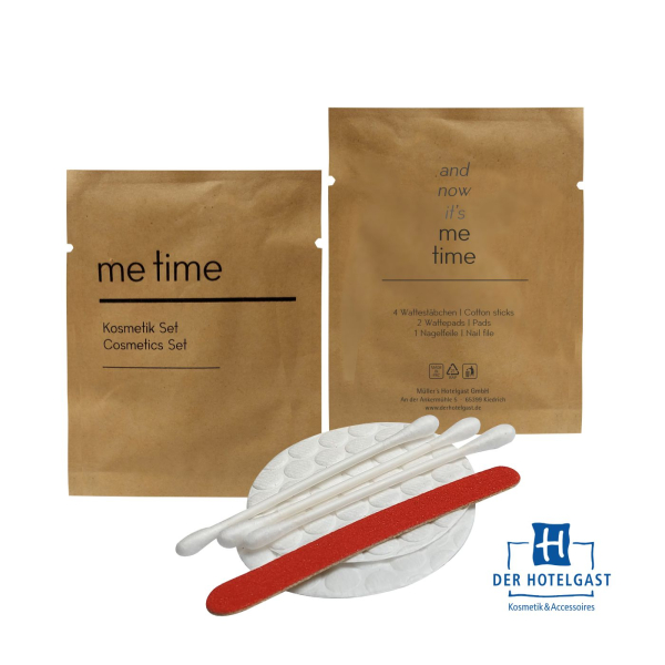 Preview: "me time" Kosmetik Set im Kraftpapier